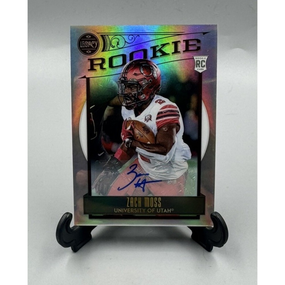 Zack Moss RC 2020 Panini Legacy Silver Rookie Auto #186 *Print Line*